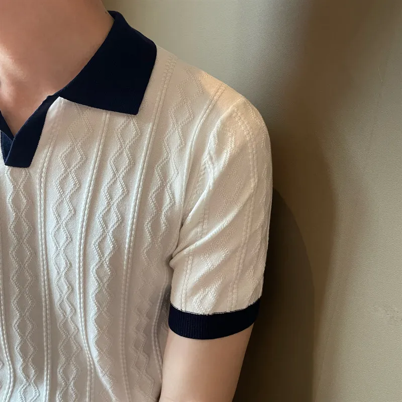 Vellore Contrast Textured Polo