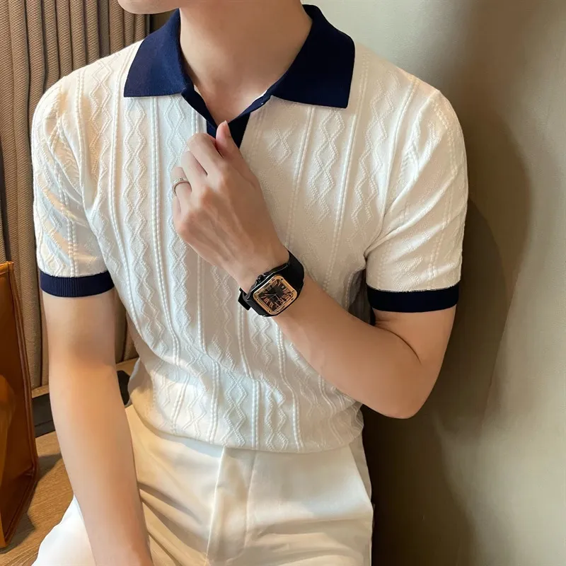 Vellore Contrast Textured Polo