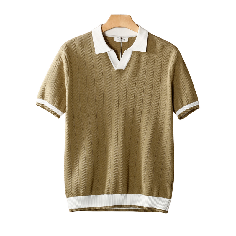 Vellore Contrast Textured Polo