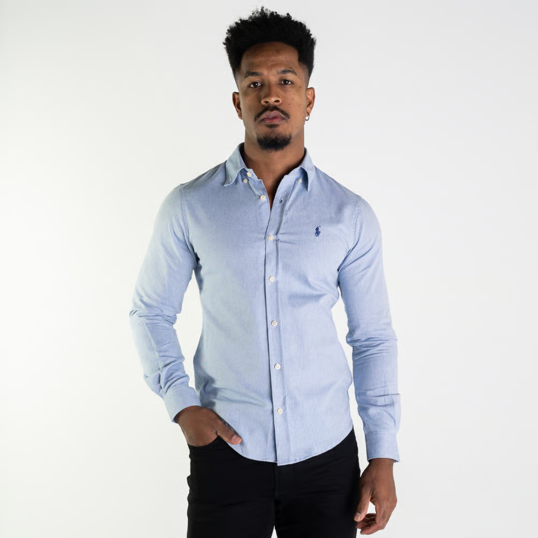 3 Classic Long-Sleeved Ralph Lauren Oxford Shirts