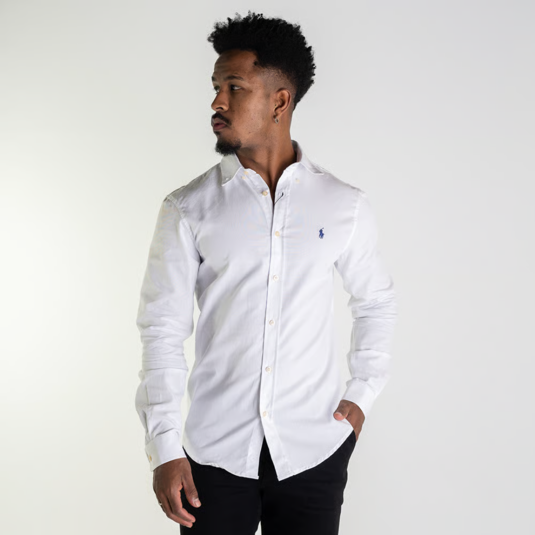 3 Classic Long-Sleeved Ralph Lauren Oxford Shirts
