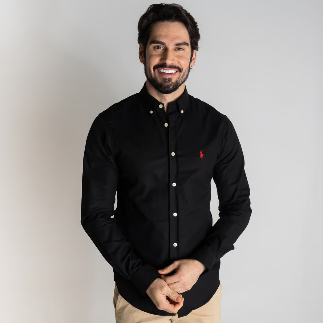 3 Classic Long-Sleeved Ralph Lauren Oxford Shirts