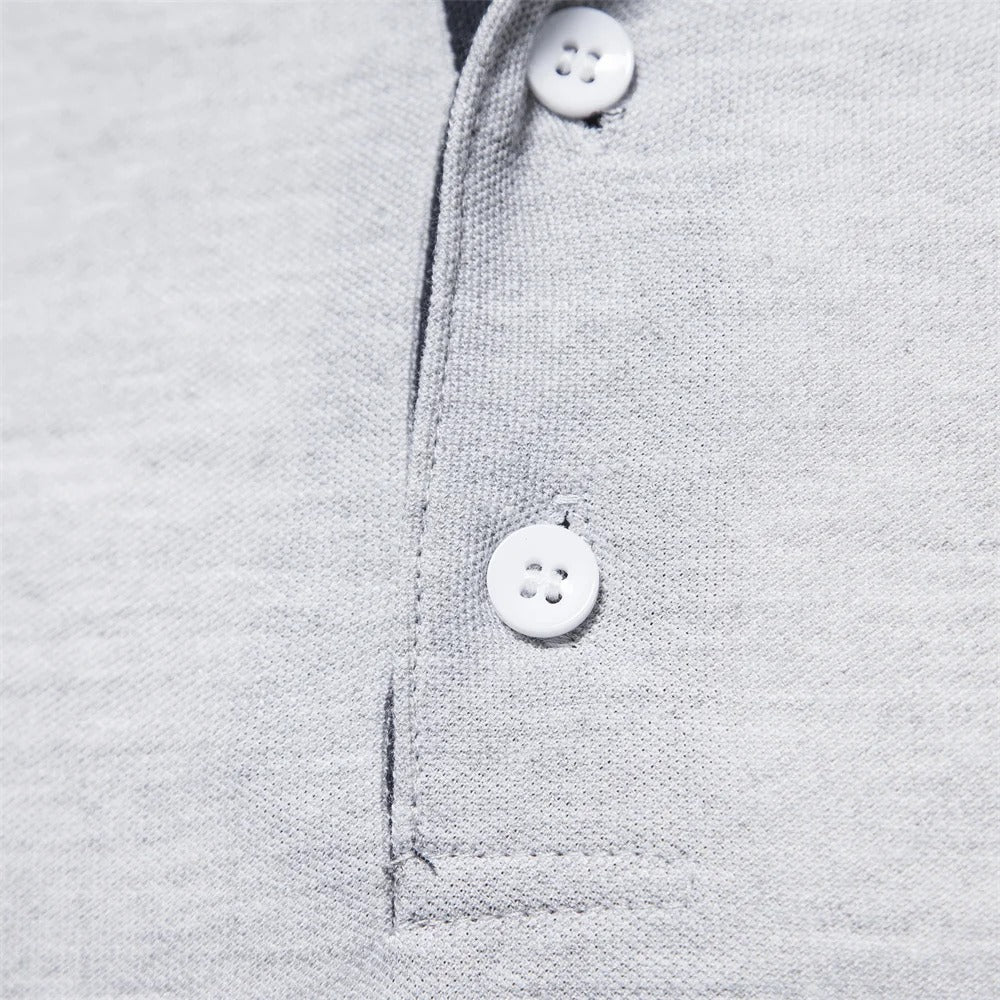 AIOPESON Long-Sleeve Polo Shirt