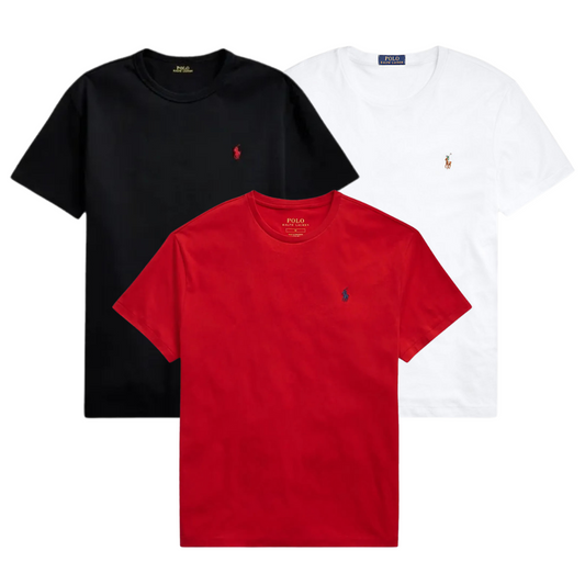 3 PACK –  SLIM FIT COTTON T-SHIRTS MAN