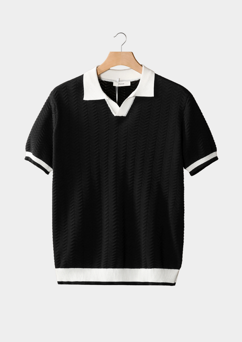 Vellore Contrast Textured Polo
