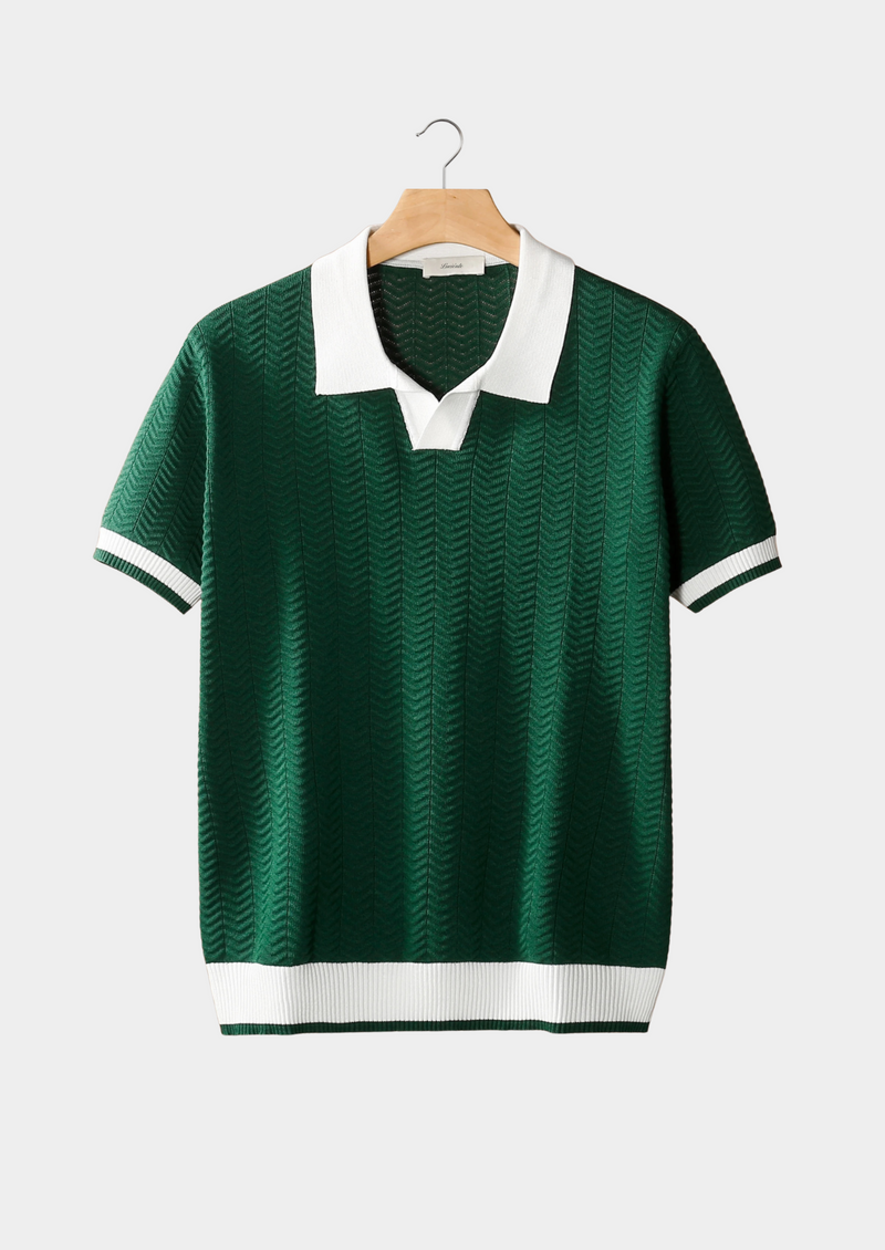 Vellore Contrast Textured Polo