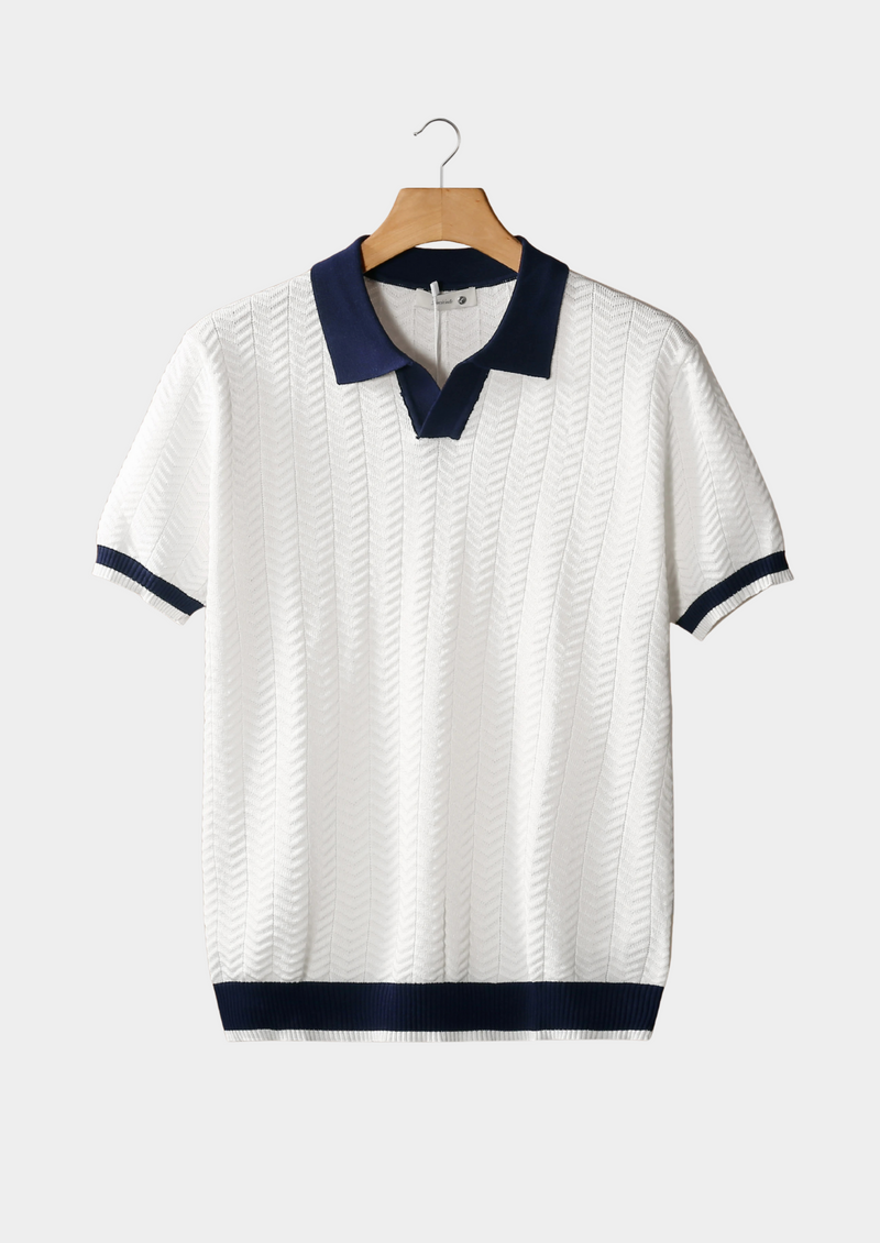 Vellore Contrast Textured Polo