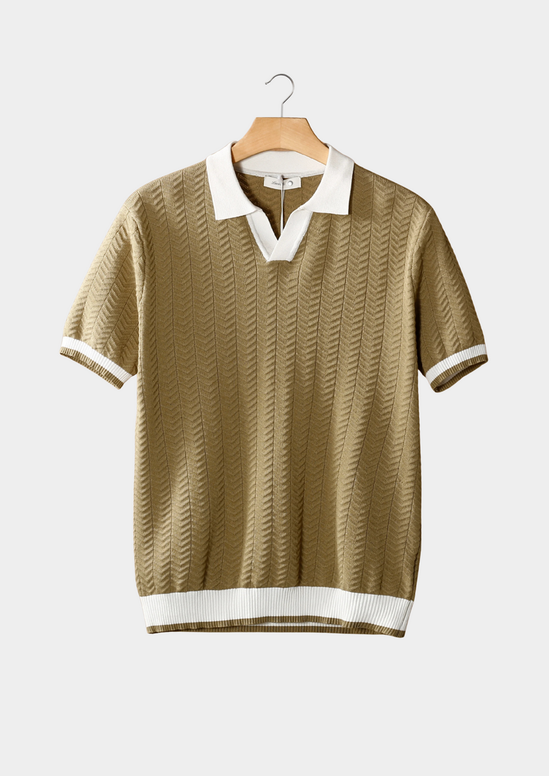 Vellore Contrast Textured Polo